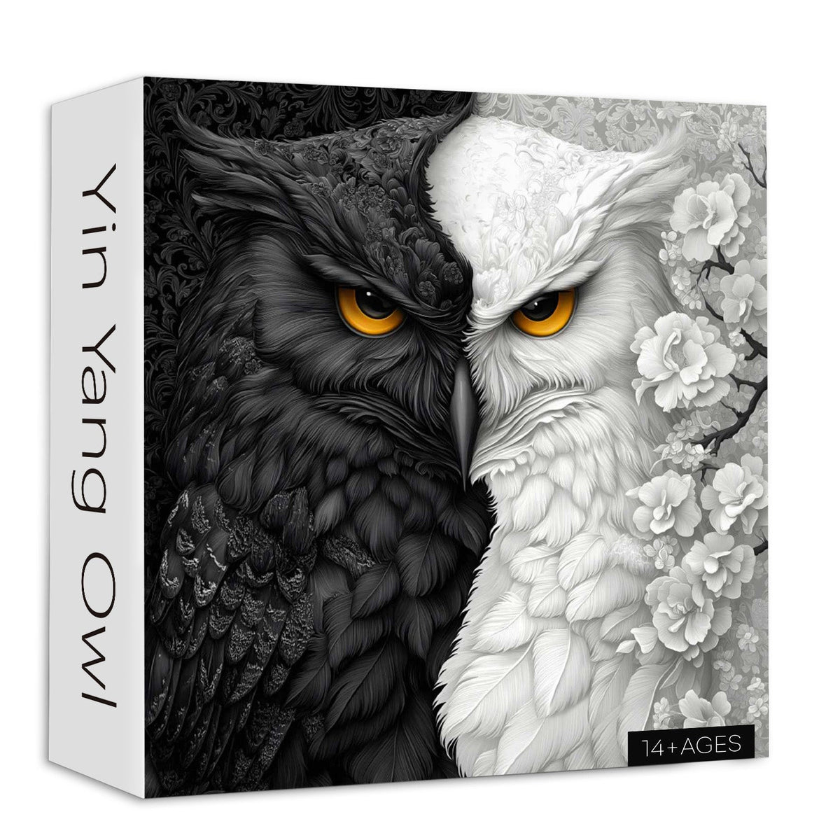 Black and White Owl Wooden Jigsaw Puzzle 1000 Pieces